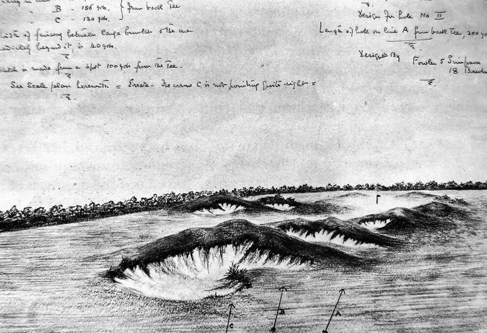 Tom Simpson Sketch - 11th Hole